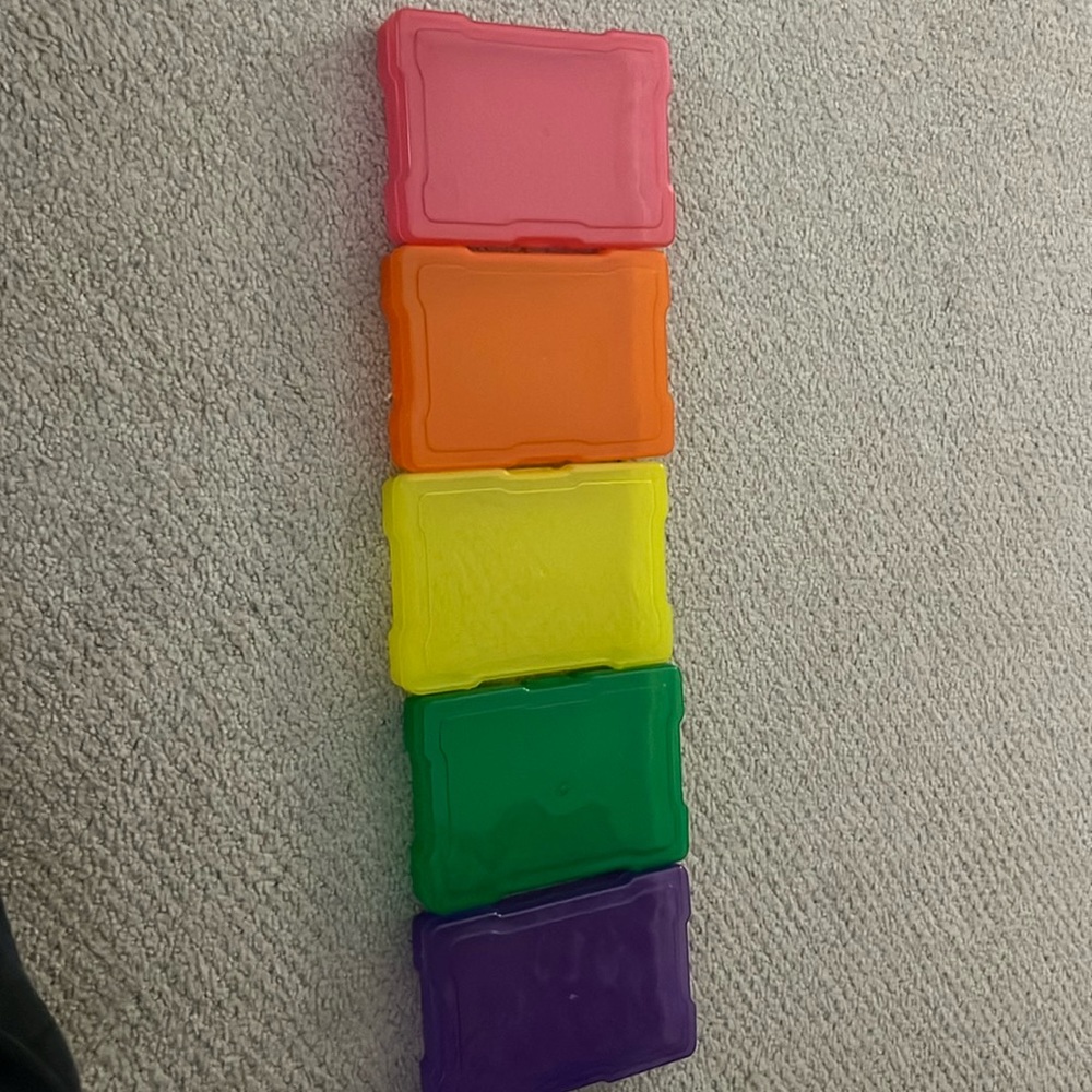 5-Pack Rainbow Organizers